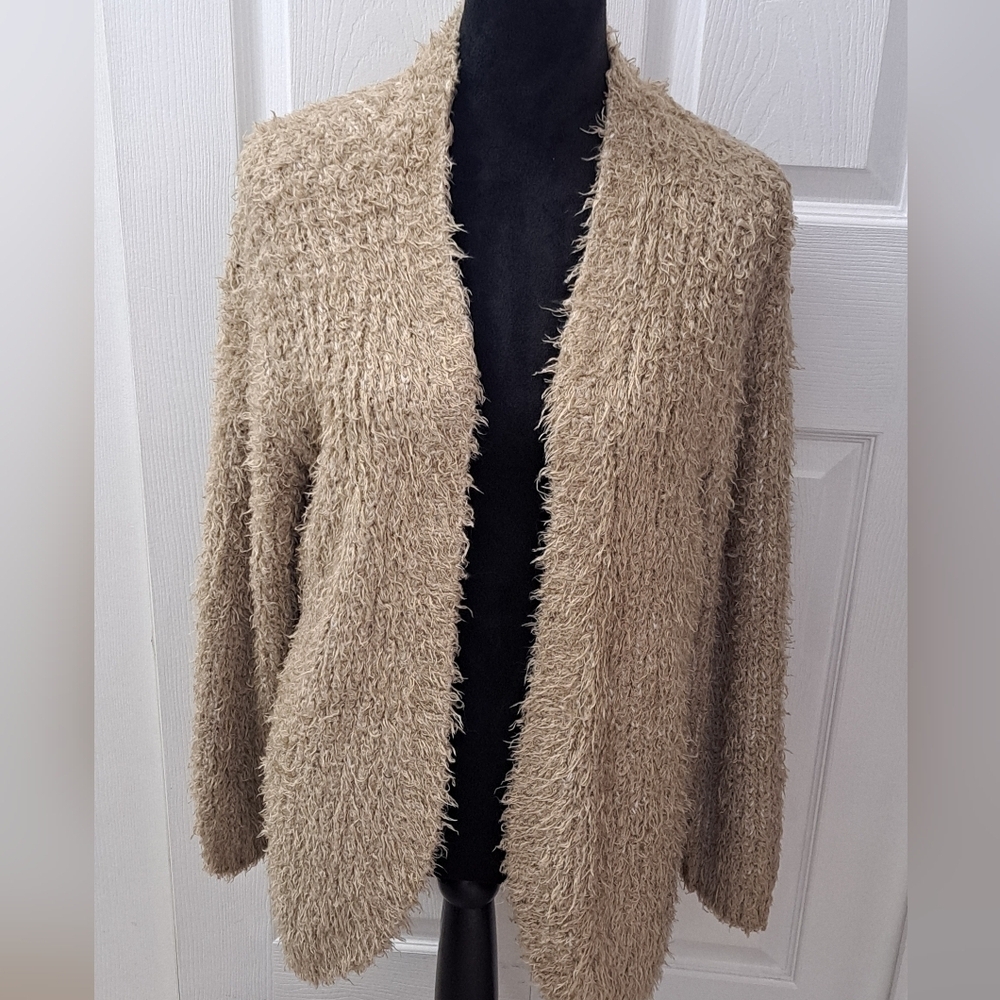 Kensie Open Front Eyelash Cardigan/Sweaterso Size L